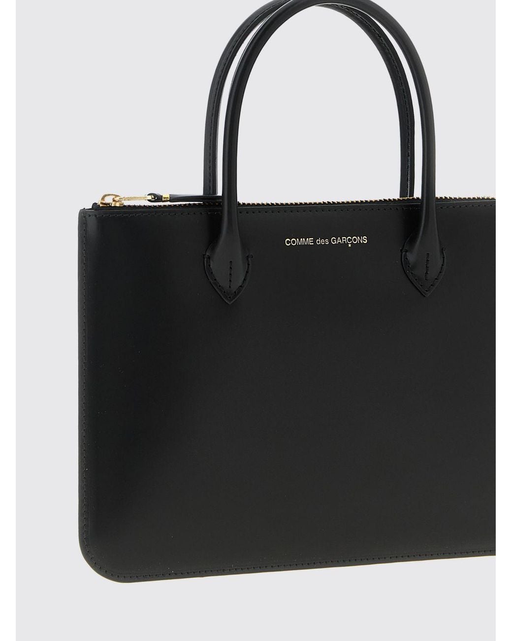 Comme des Garçons Black Leather Bag for men