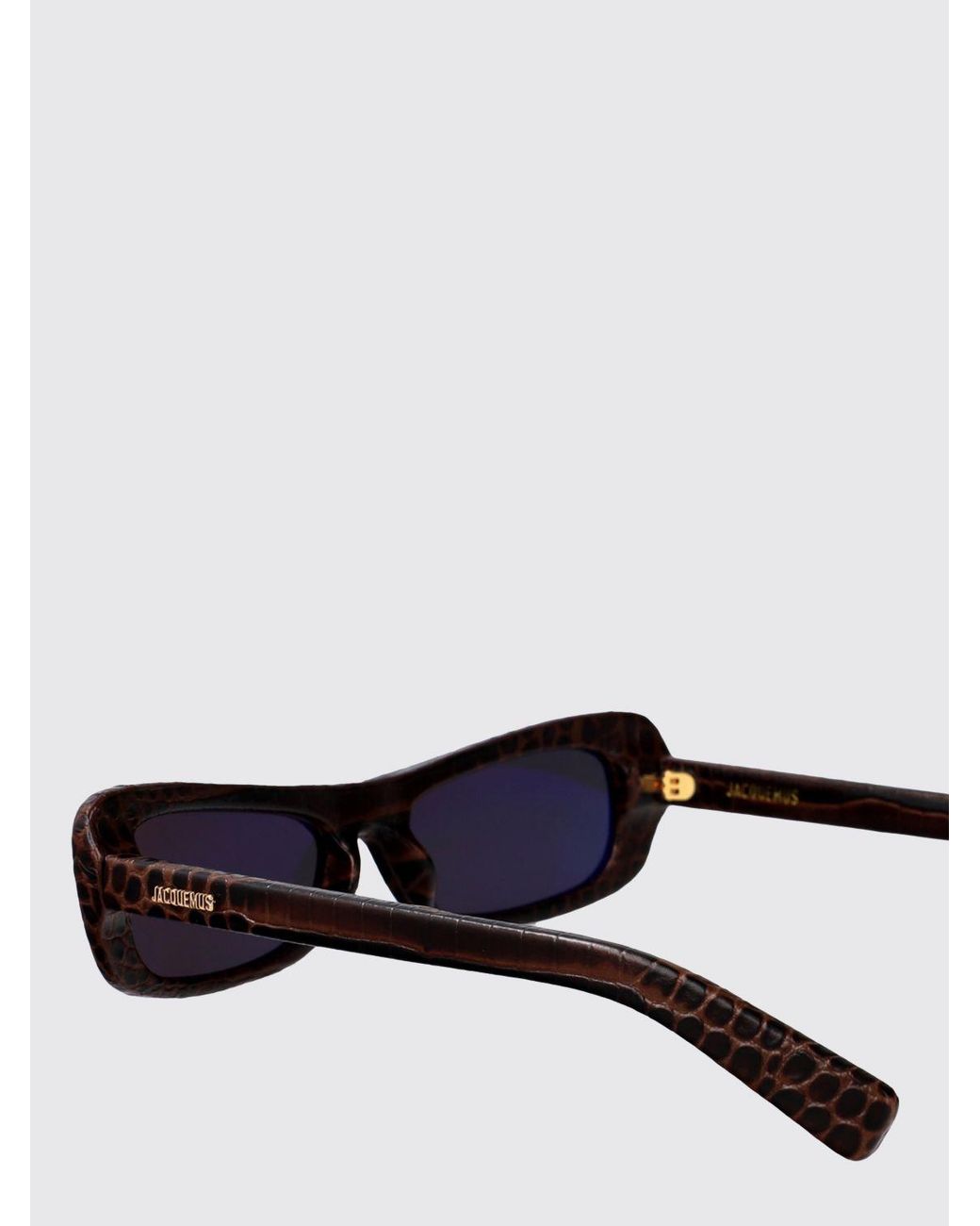Jacquemus White Capri Animal Print Acetate Sunglasses for men