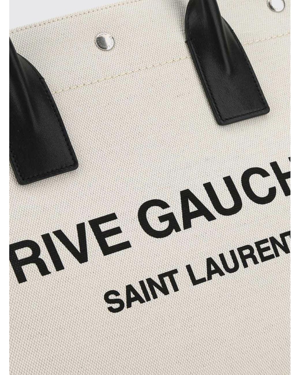 Saint Laurent Natural Rive Gauche Large Tote Bag for men