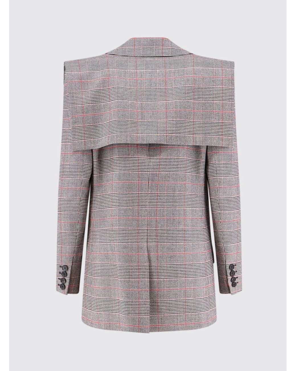 Chloé Brown Chlo&Eacute Cropped Single-Breasted Tartan Blazer