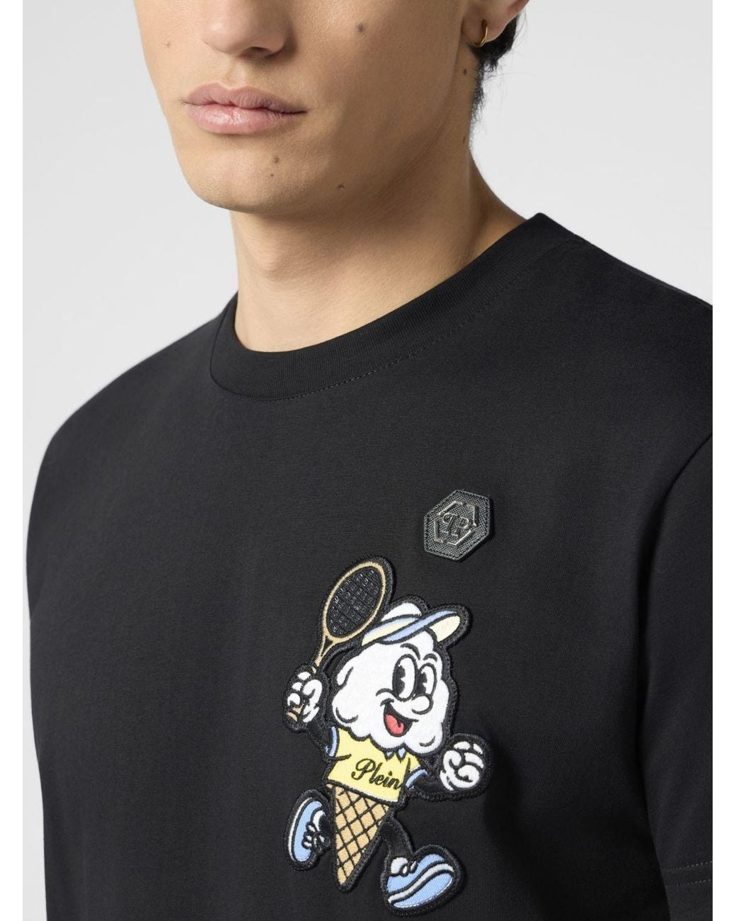 Philipp Plein Black T-Shirt for men