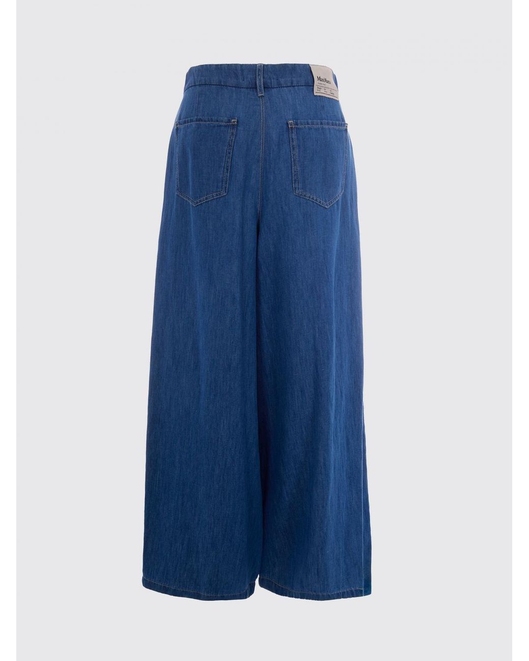 Max Mara Blue Wide-Leg Denim Jeans