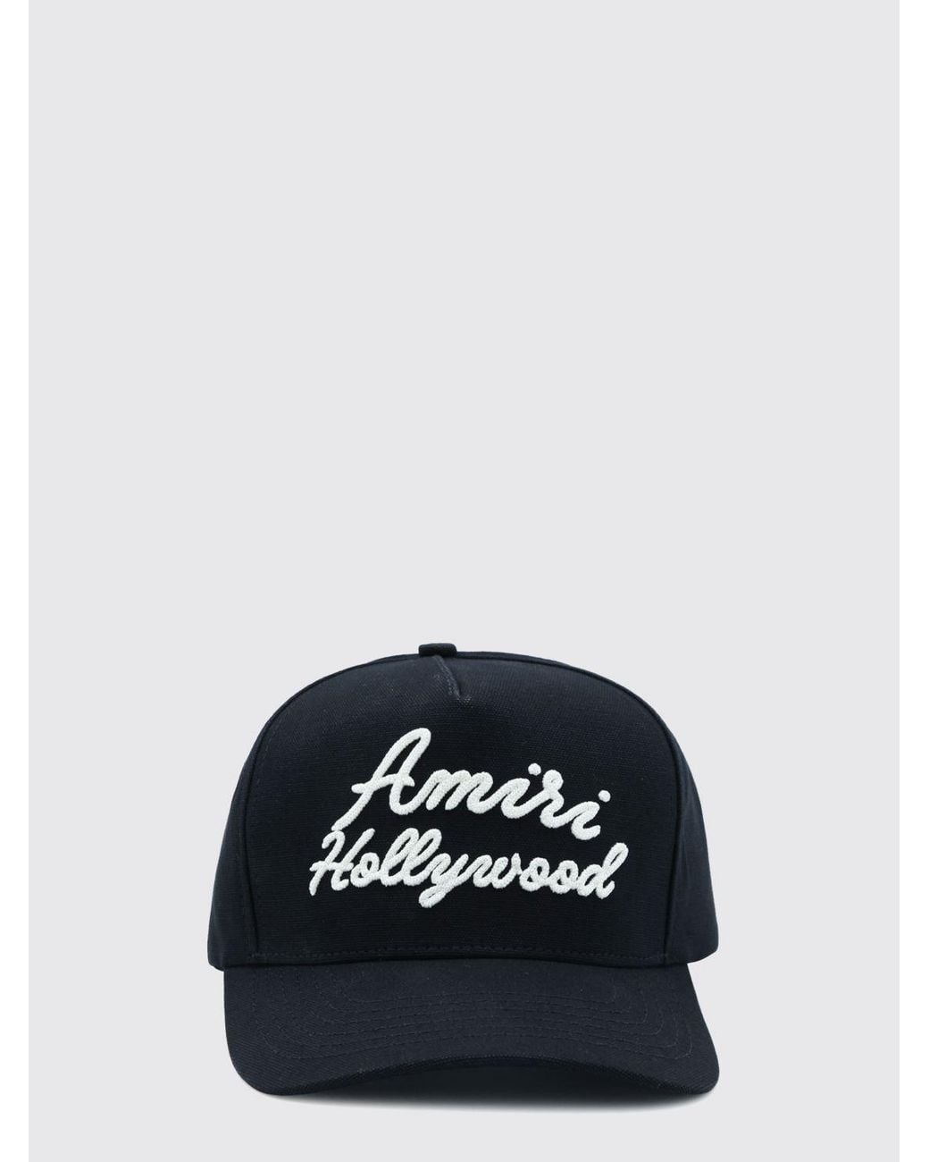 Amiri Blue Cotton Baseball Cap With Embroidered Logo And Adjustable Strap for men