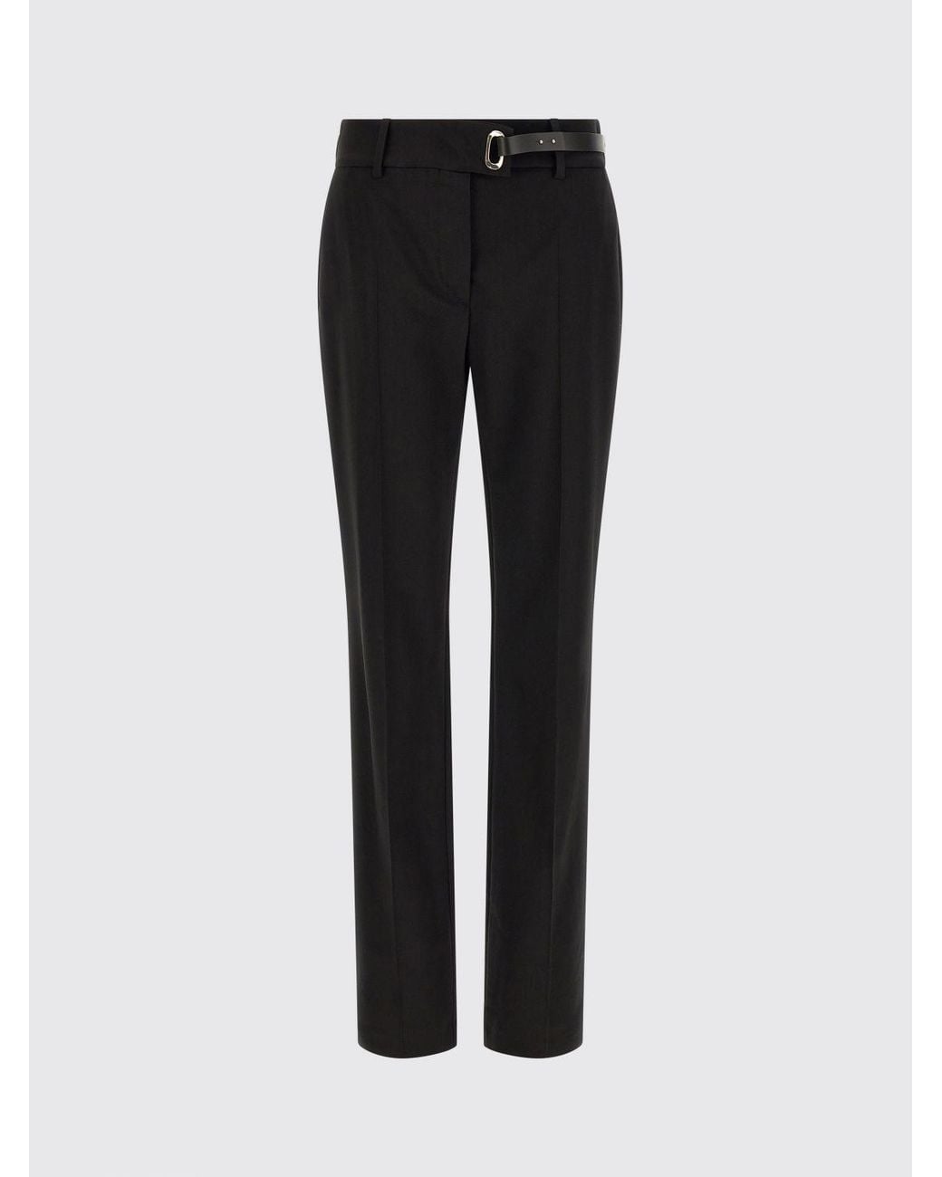 Sportmax Blue Mid-Rise Skinny Fit Crêpe Trousers With Hem Slits
