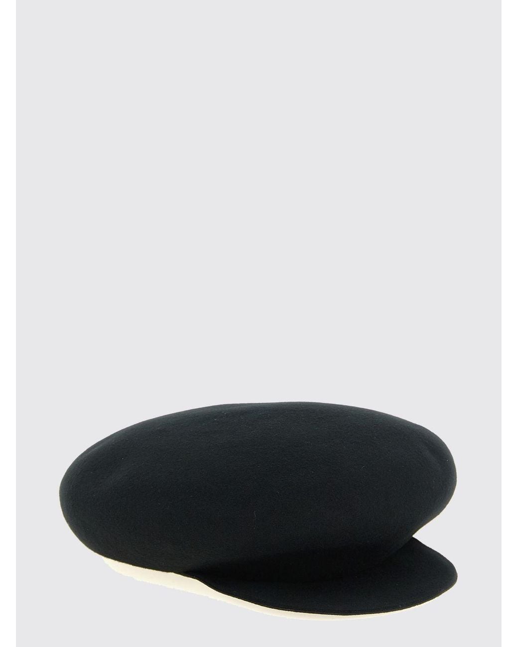 Yohji Yamamoto Black Newsboy Cap for men