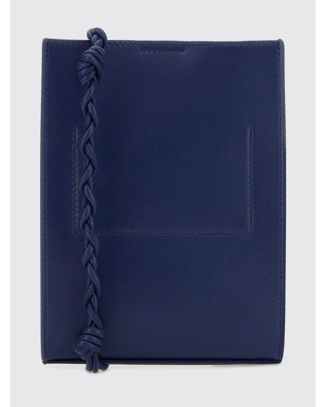 Jil Sander Blue Tangle Leather Bag