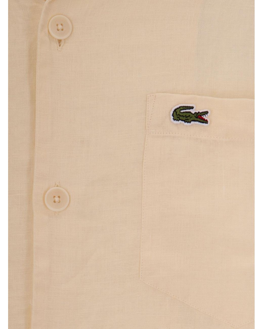 Lacoste Blue Linen Shirt for men