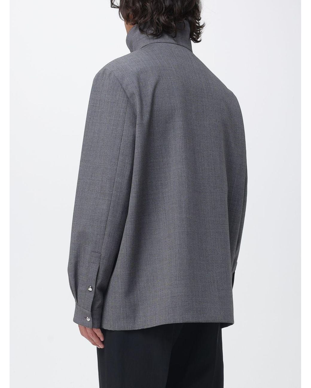 Valentino Gray Wool Blend Jacket for men