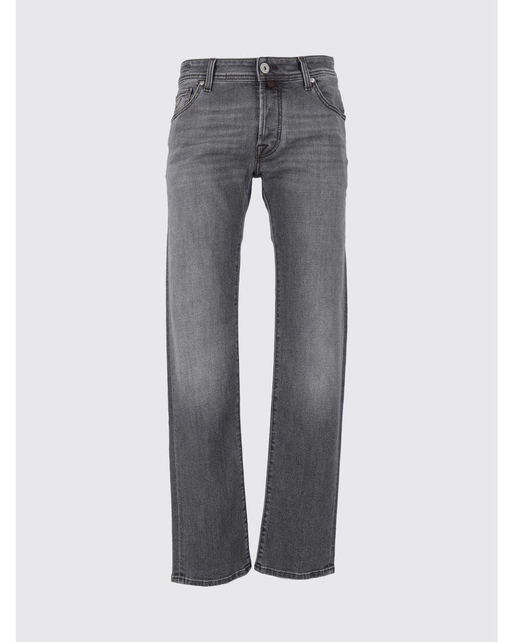 Jacob Cohen Gray Mid-Rise Skinny Jeans for men