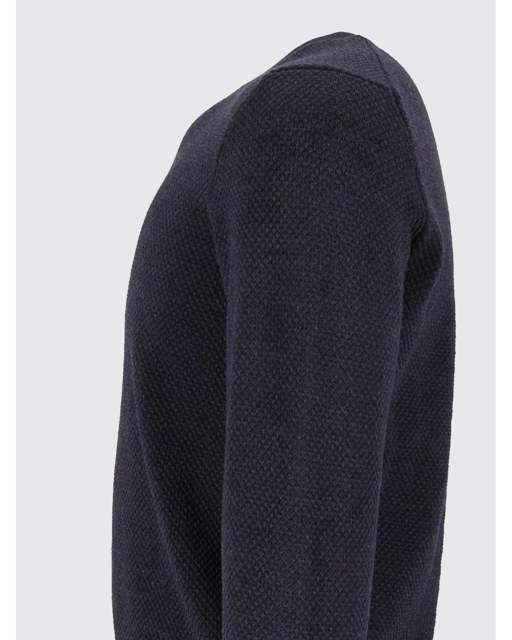 Slowear Blue Crew Neck Jumper for men