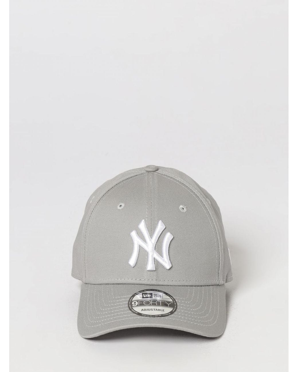 KTZ White 9Forty Ny Yankees Cotton Baseball Cap With Embroidered Logo for men