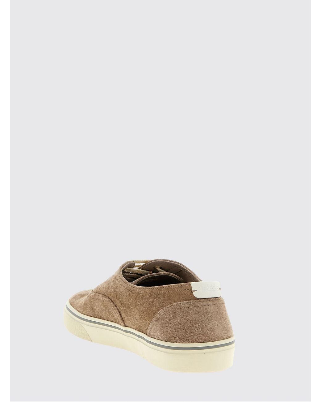 Brunello Cucinelli Natural Suede Sneakers for men