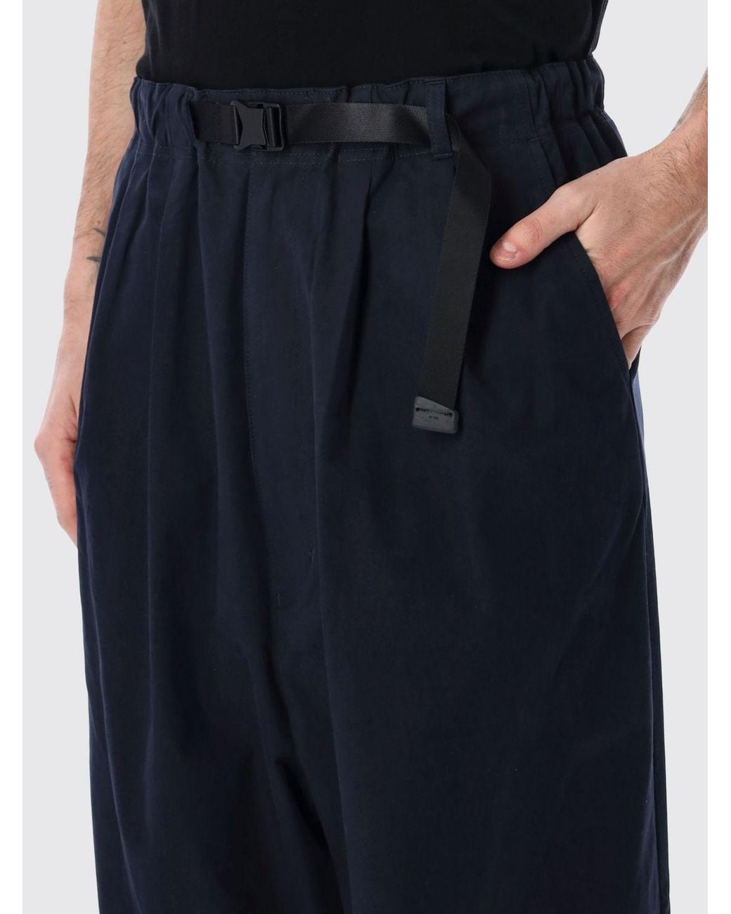 Comme des Garçons Black Comme Des Gar&Ccedil	Ons Wide-Leg Cotton Trousers With Drawstring Waist for men