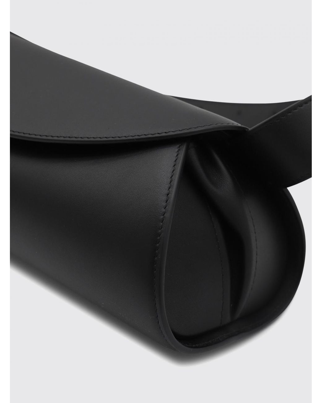 Jil Sander White Cannolo Leather Bag for men