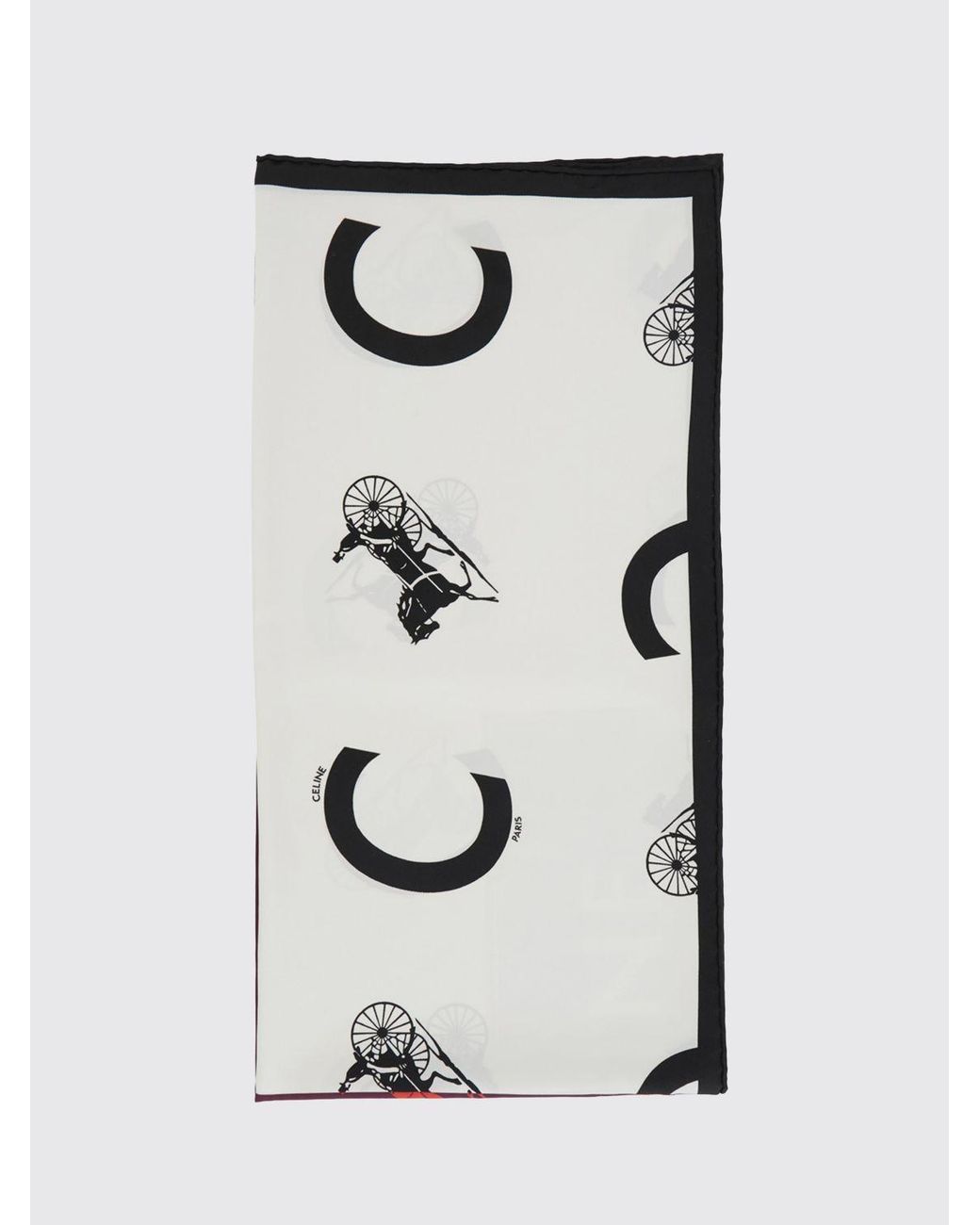 Céline White Scarf