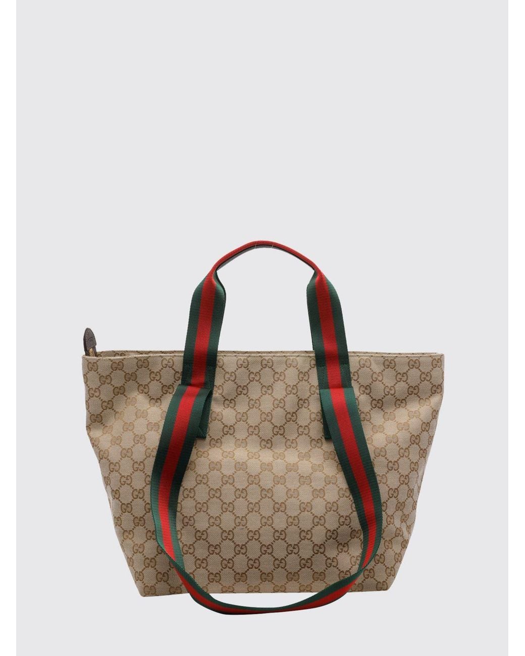 Gucci Brown Gg Monogram Jacquard Fabric Tote With Four Handles for men