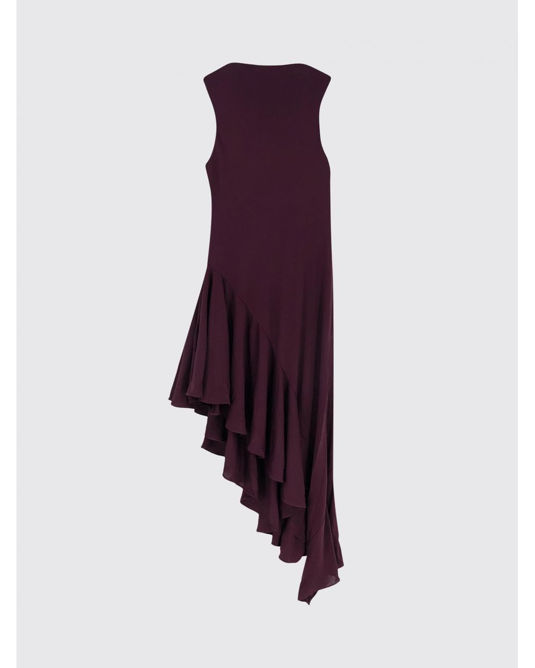 Alaïa Purple Asymmetric Jersey Dress