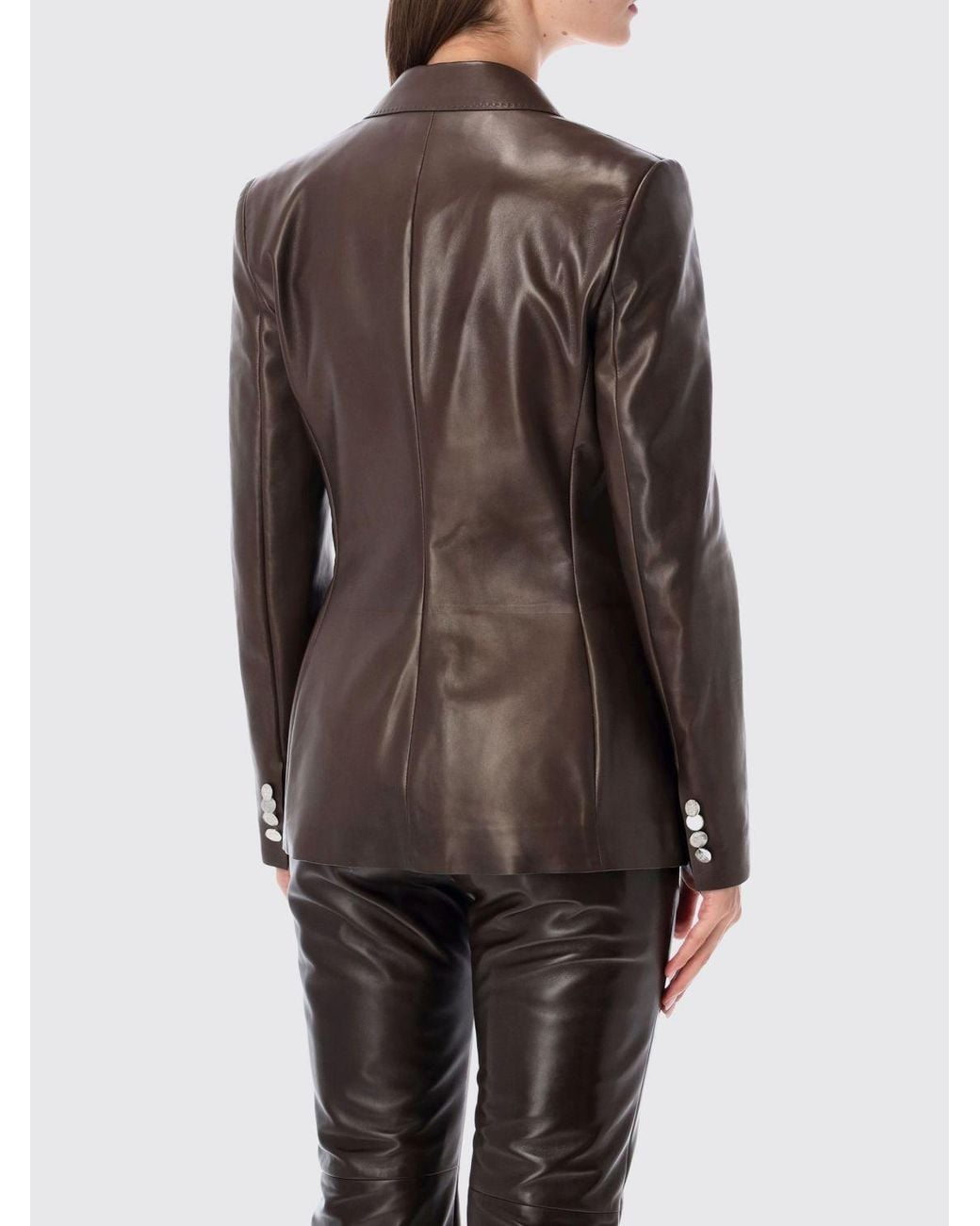 Ralph Lauren Gray Single-Breasted Cropped Blazer