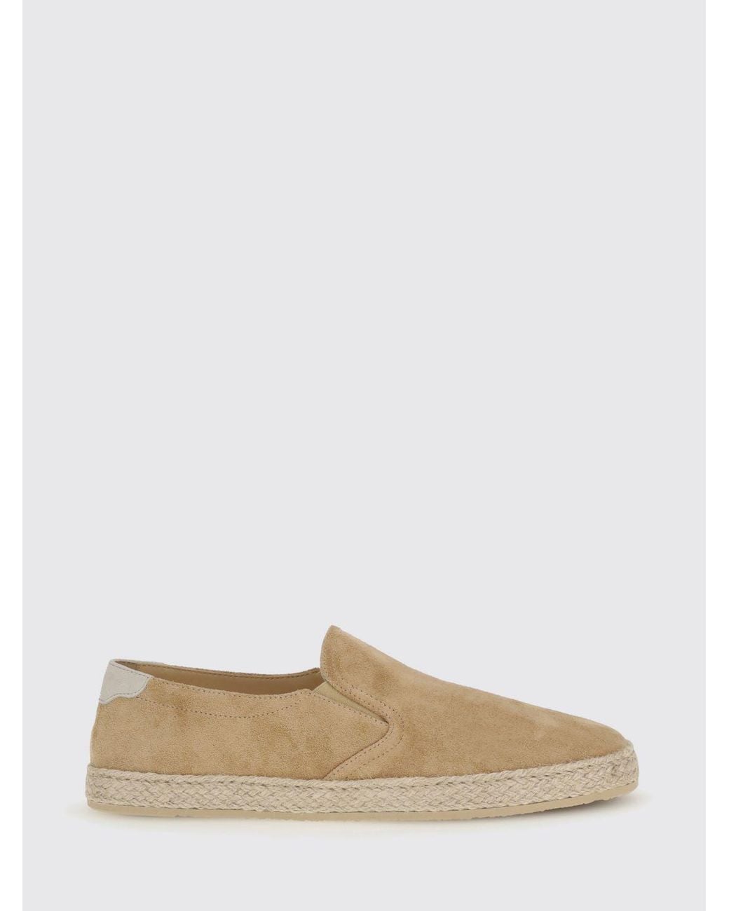 Brunello Cucinelli White Suede Espadrilles for men