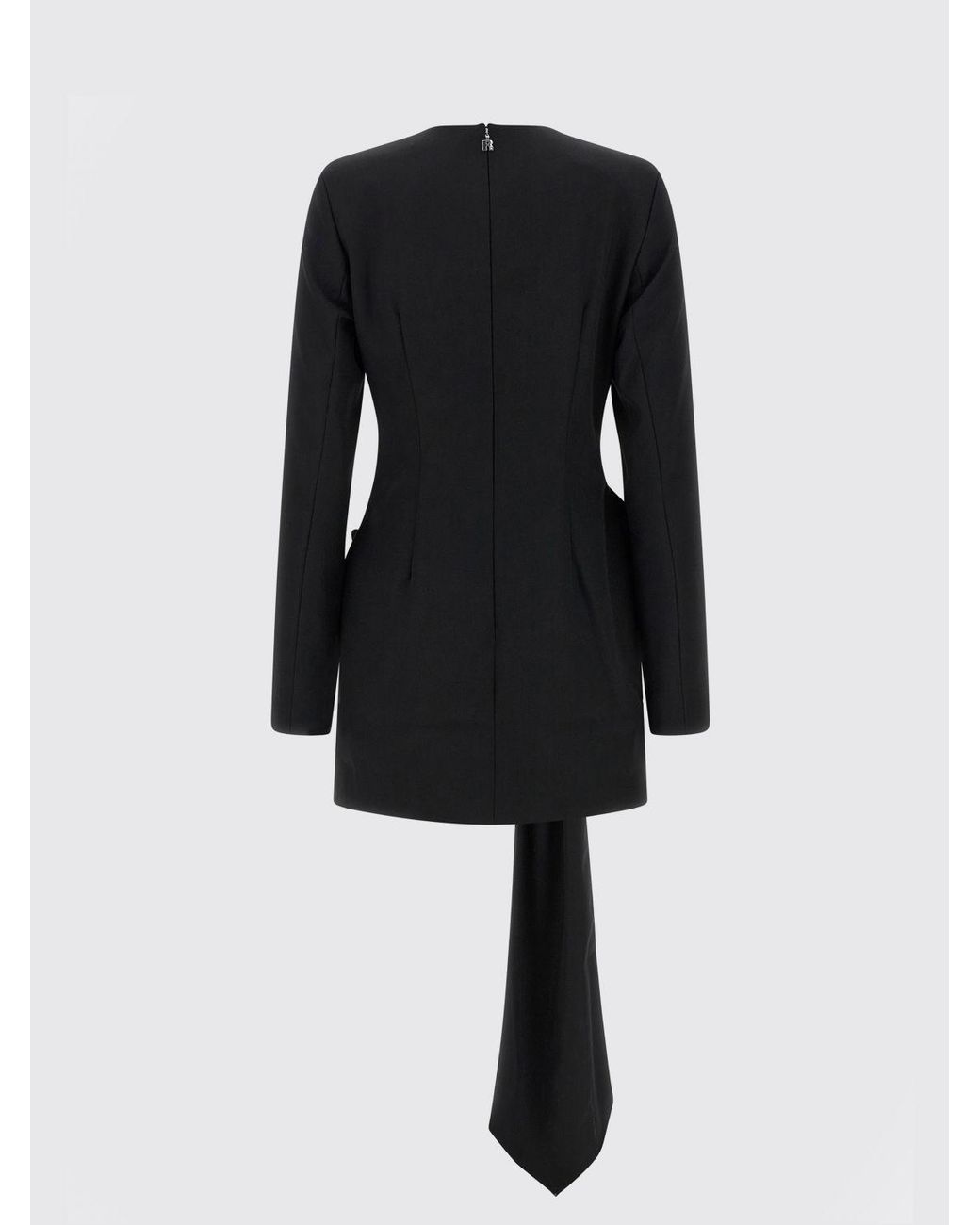 ROTATE BIRGER CHRISTENSEN Black Maxi Bow Dress