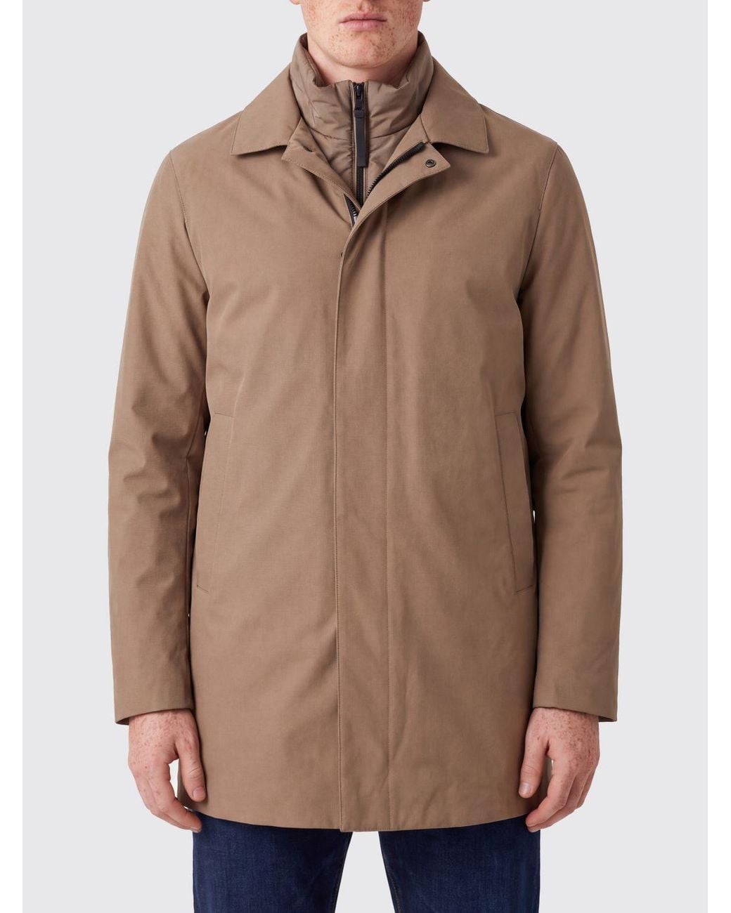People Of Shibuya Brown Short Parka for men