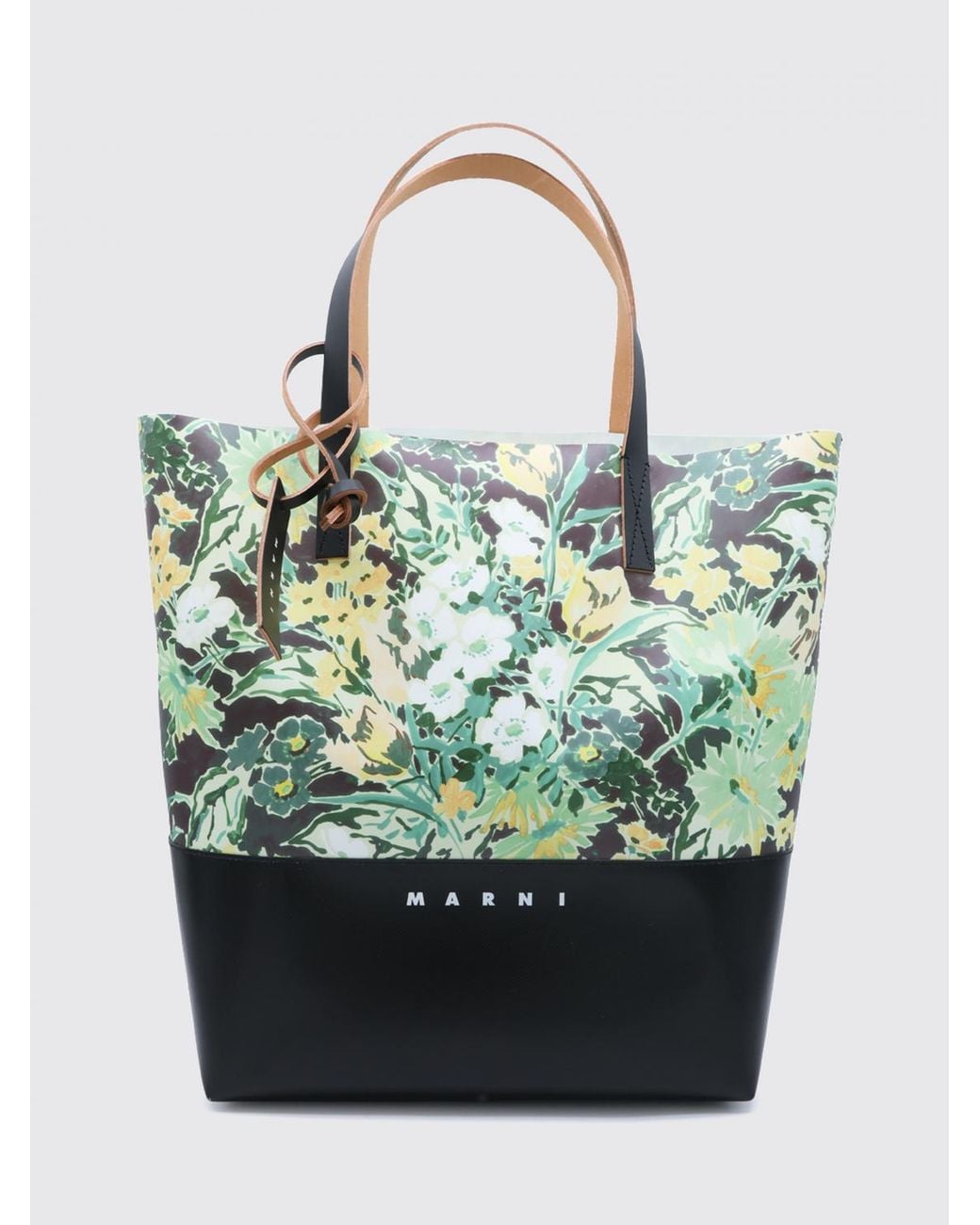 Mini Borsa Tote di Marni in Green
