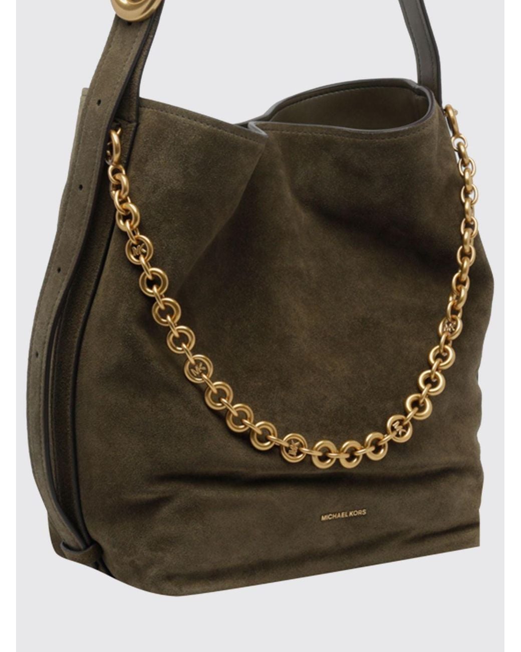 Michael Kors Green Large Nolita Shoulder Bag
