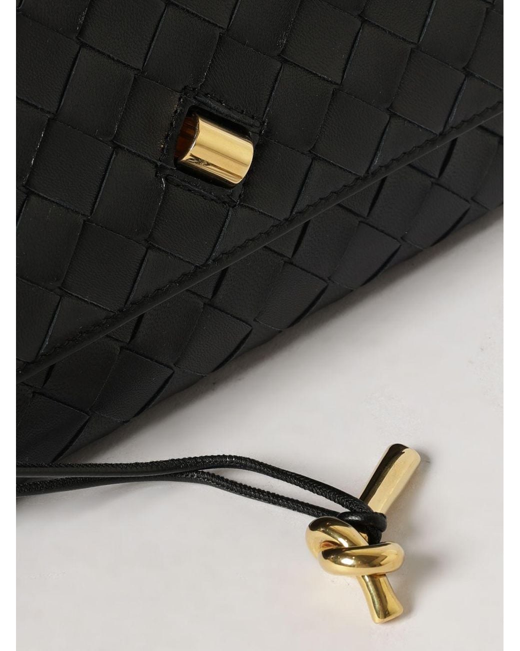 Bottega Veneta Black Andiamo Mini Handbag