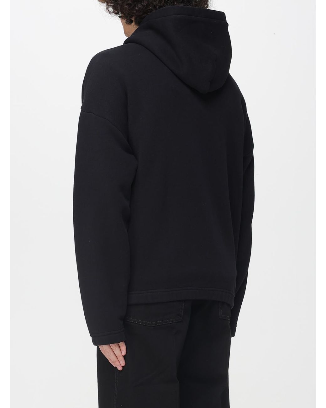 Autry Blue Cotton Hoodie With Zip for men