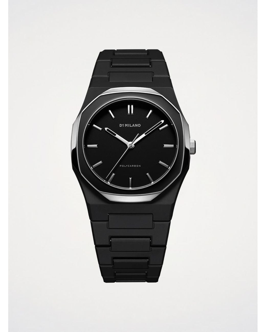 D1 Milano Black Gun Mesh Polycarbon 37 Mm Watch