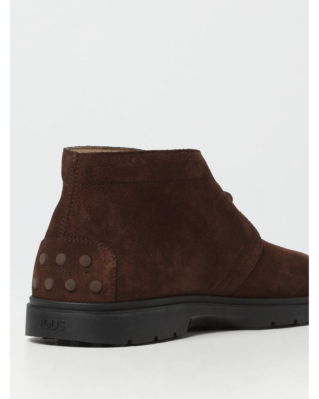 Tod's Brown Suede Boots for men