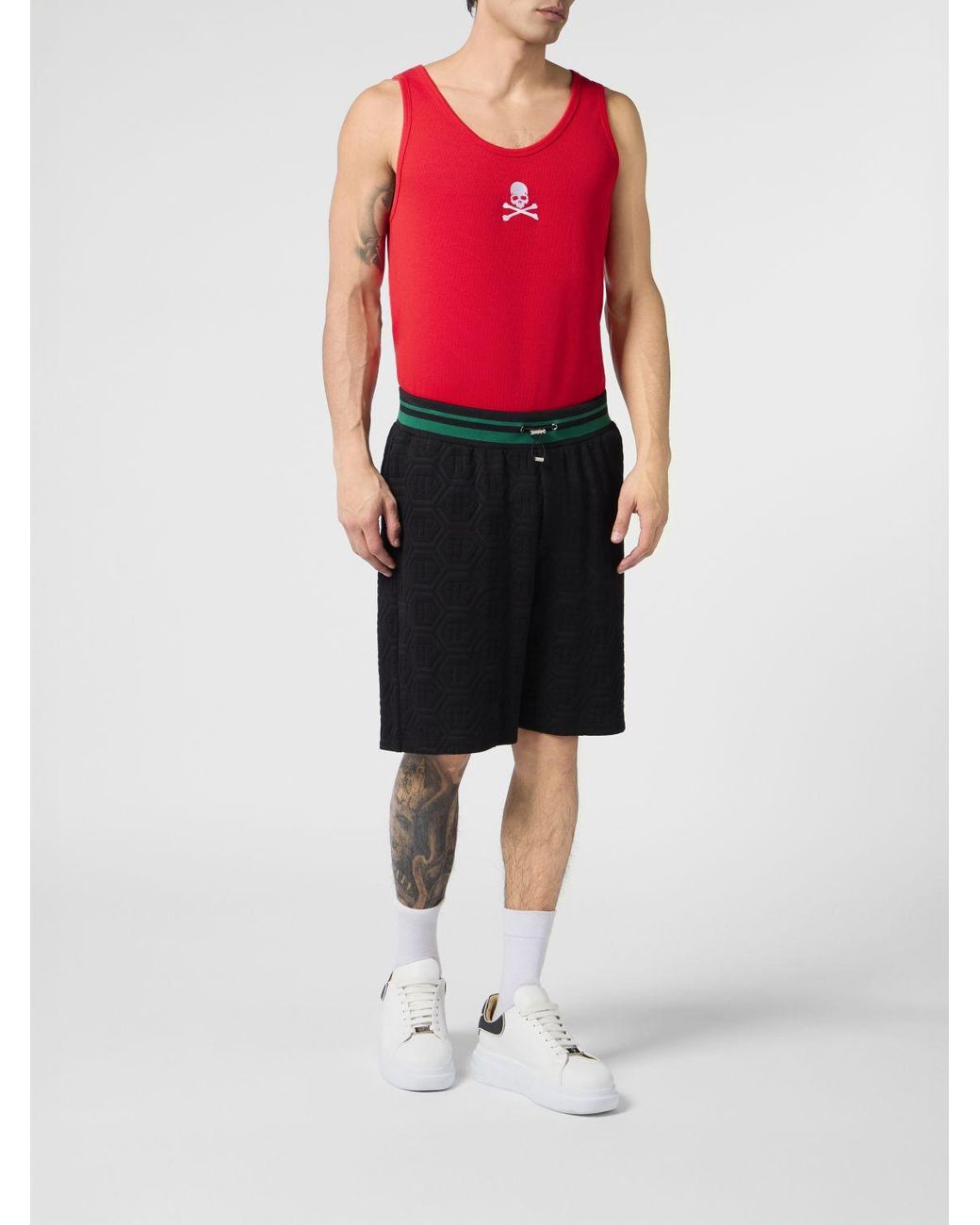 Philipp Plein Black Shorts for men