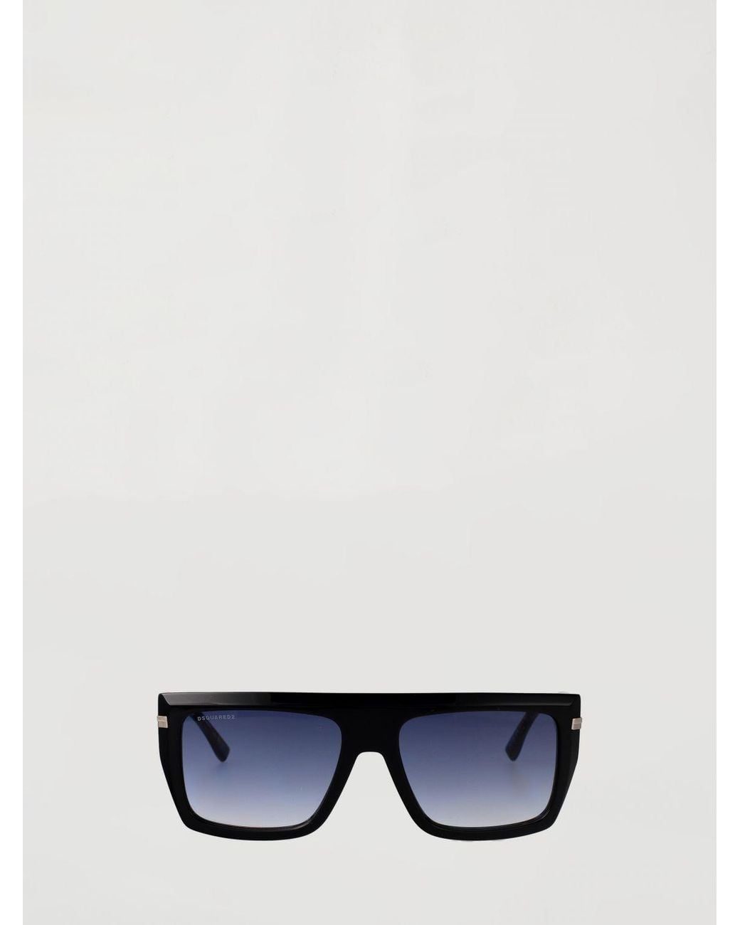 DSquared² White Acetate Aviator Sunglasses With Logo Lettering for men