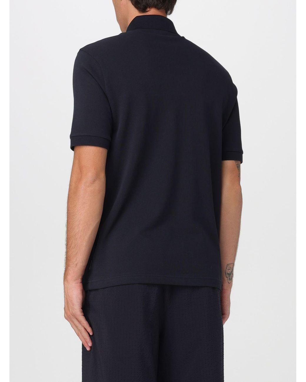 ARMANI EXCHANGE Blue Polo Shirt for men