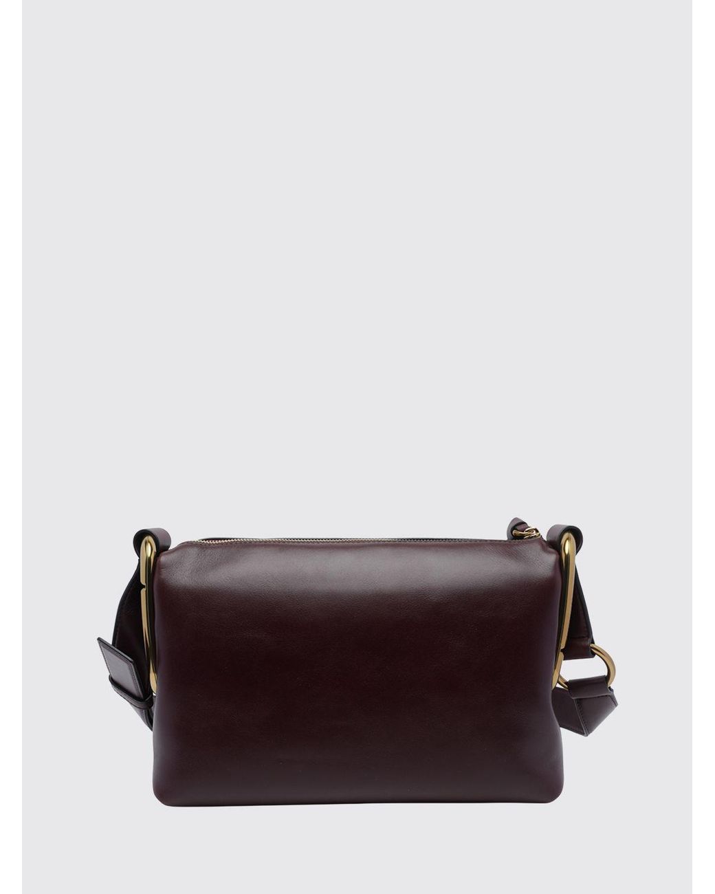 Marc Jacobs Brown Juliette Leather Crossbody Bag With Double J Logo And Zip Closure
