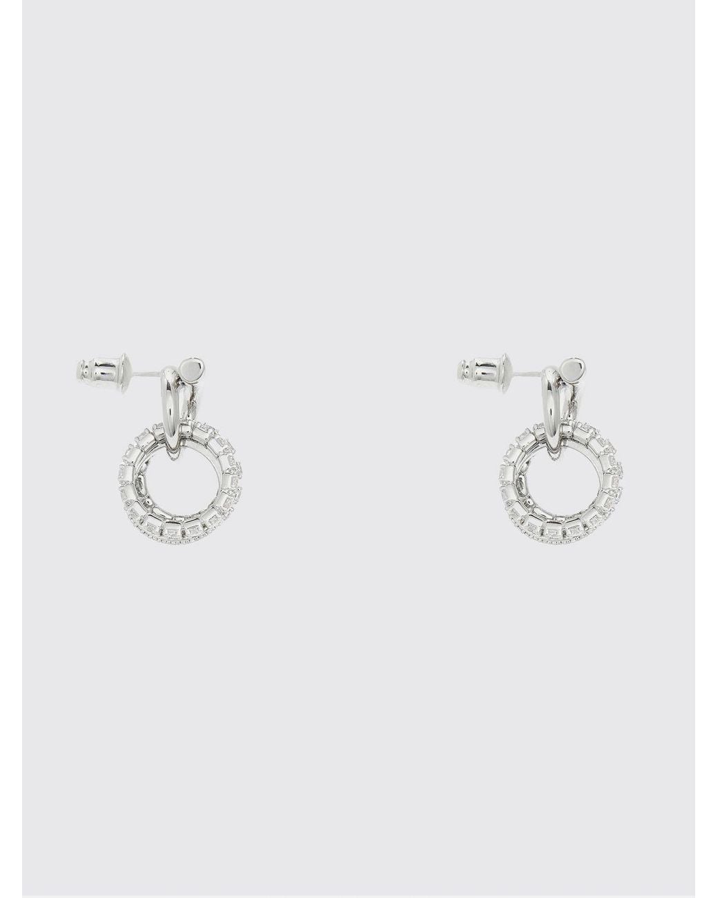 Ferragamo Metallic Gancini Pendant Earrings