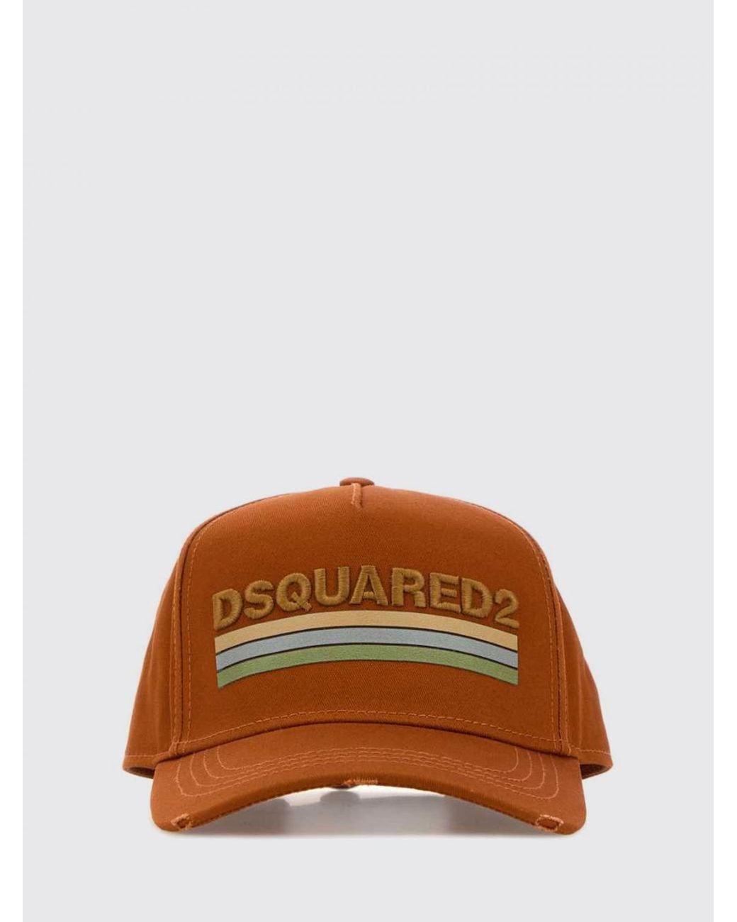 DSquared² Baumwoll-Twill-Mütze Mit Gesticktem Logo in Brown für Herren
