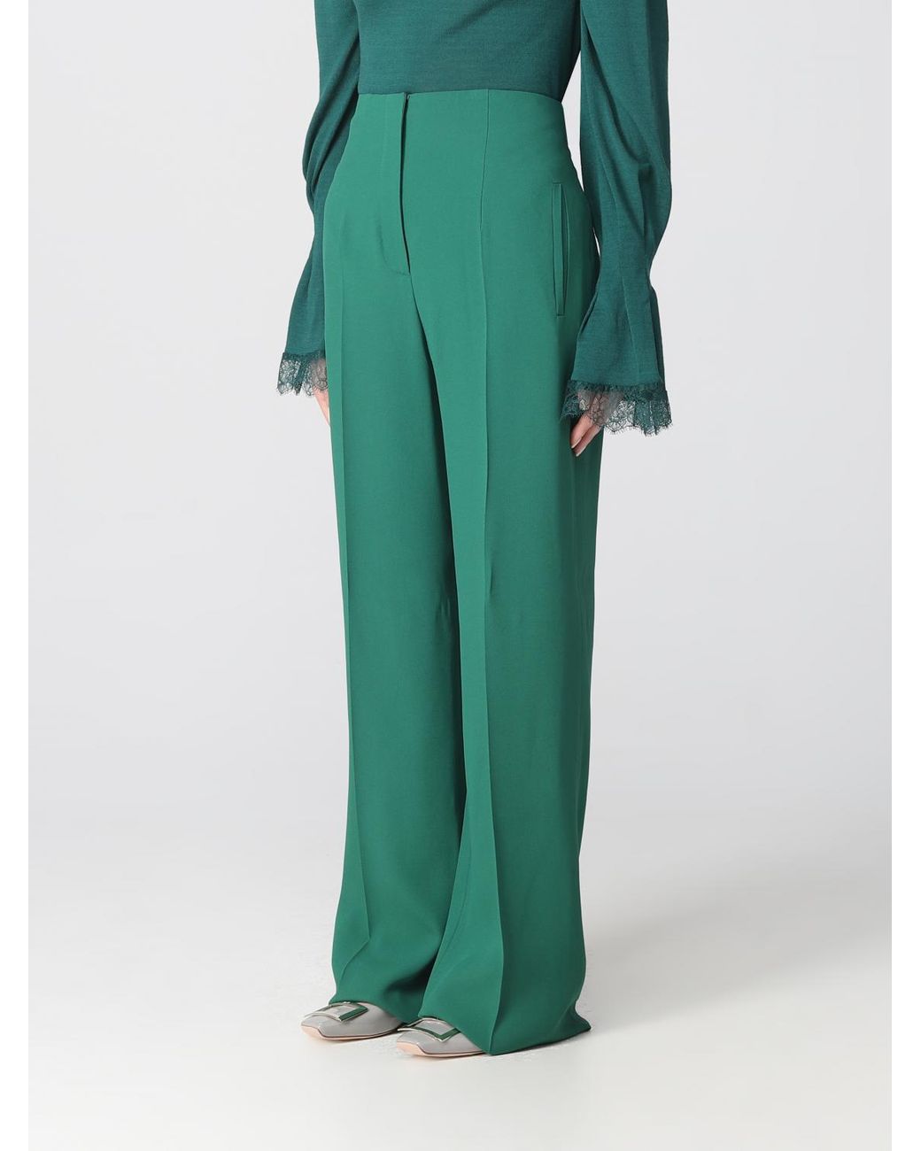 Alberta Ferretti Green Trousers