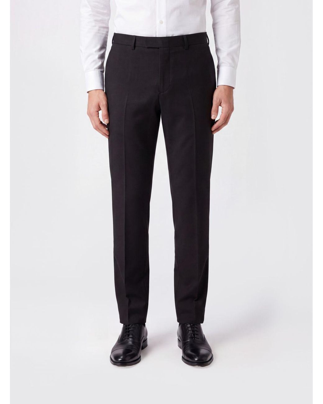 Lardini Blue Slim Fit Wool And Mohair Tailored Trousers for men