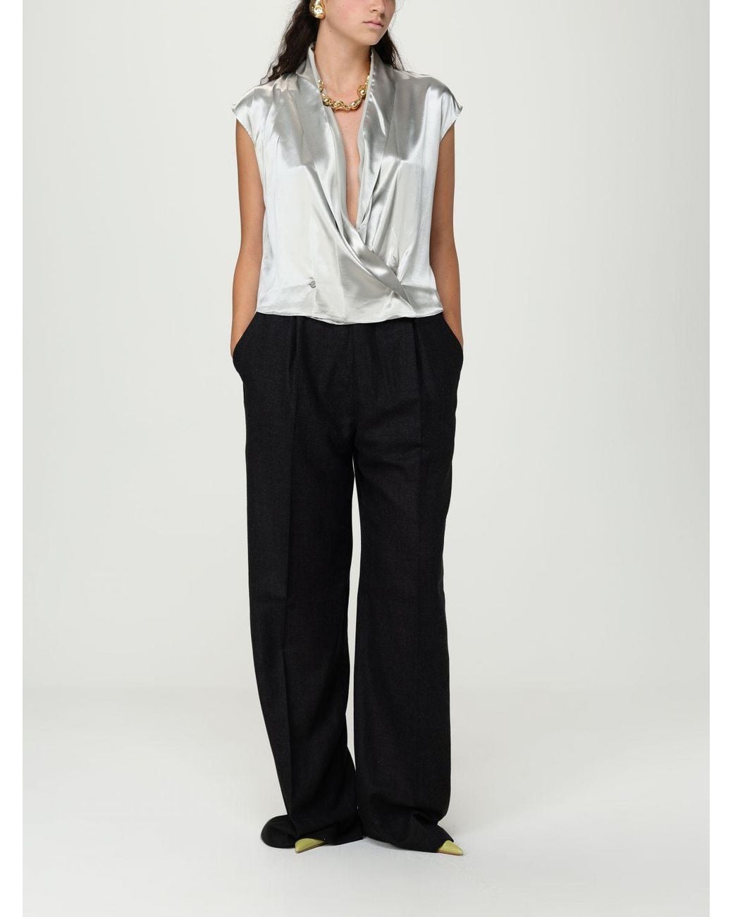 Alberta Ferretti Black Trousers