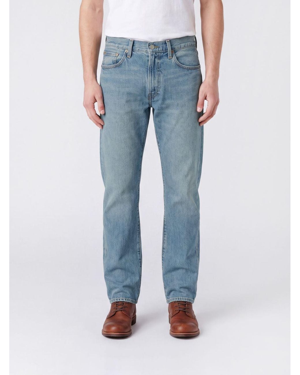 Polo Ralph Lauren Blue Straight Fit Cotton Denim Jeans With Embroidered Pony Logo for men