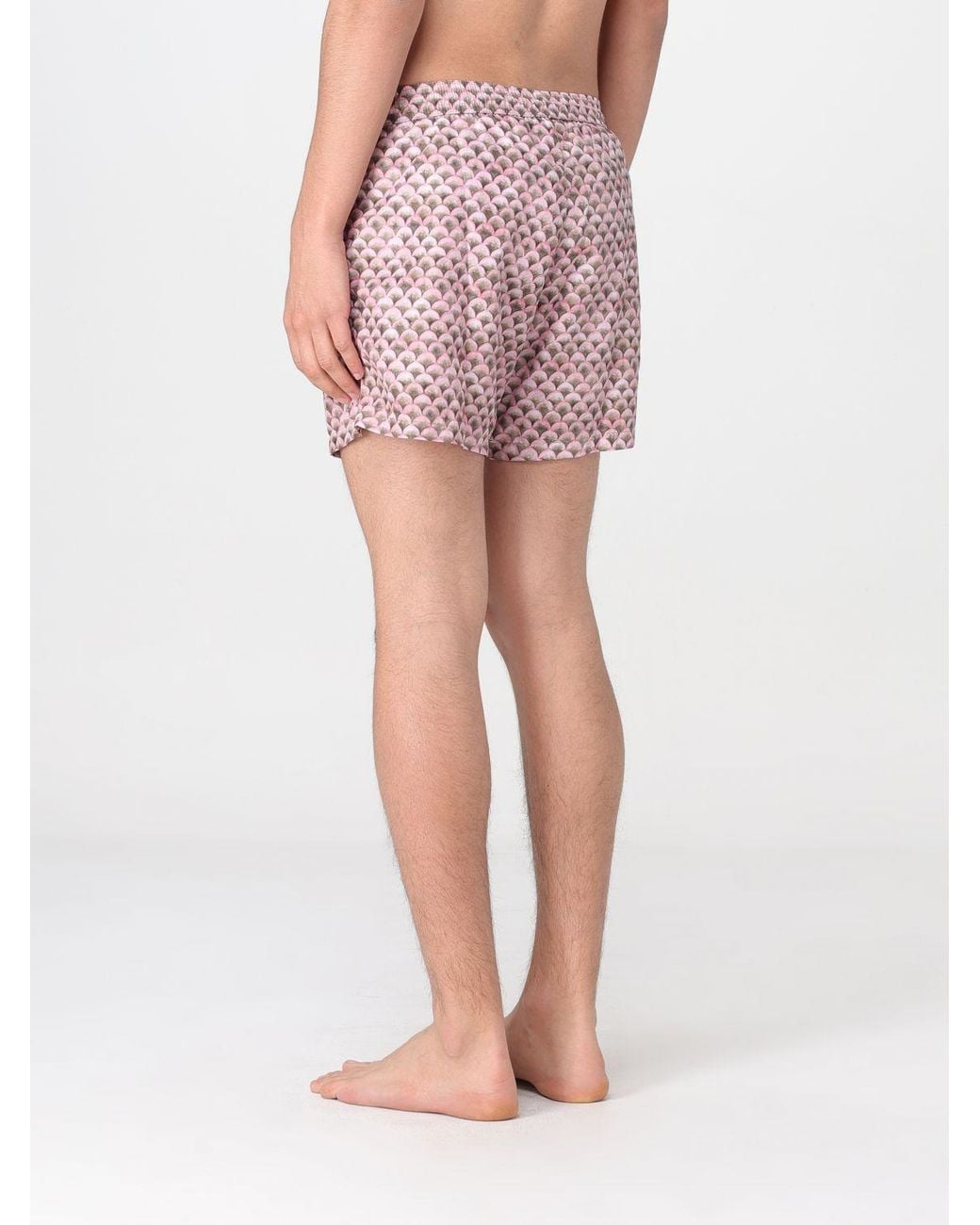 Traje De Baño Estampado Kampos de hombre de color Pink