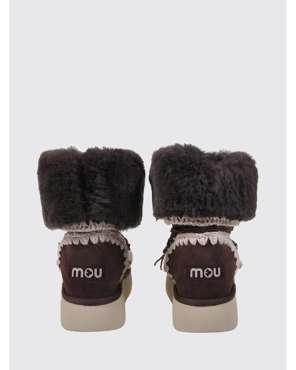 Mou Black Flat Ankle Boot