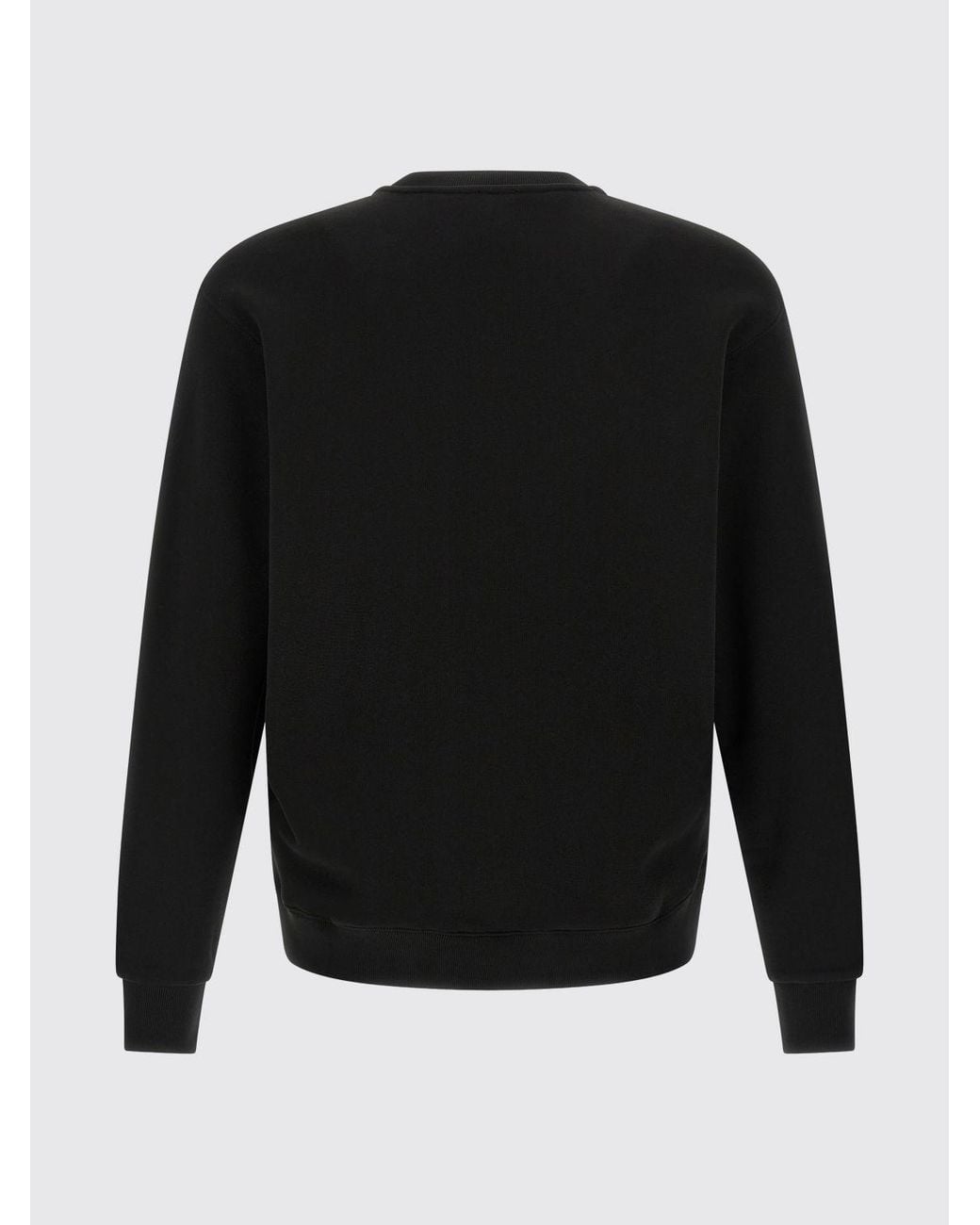KENZO Black Cotton Crewneck Sweatshirt With Logo for men