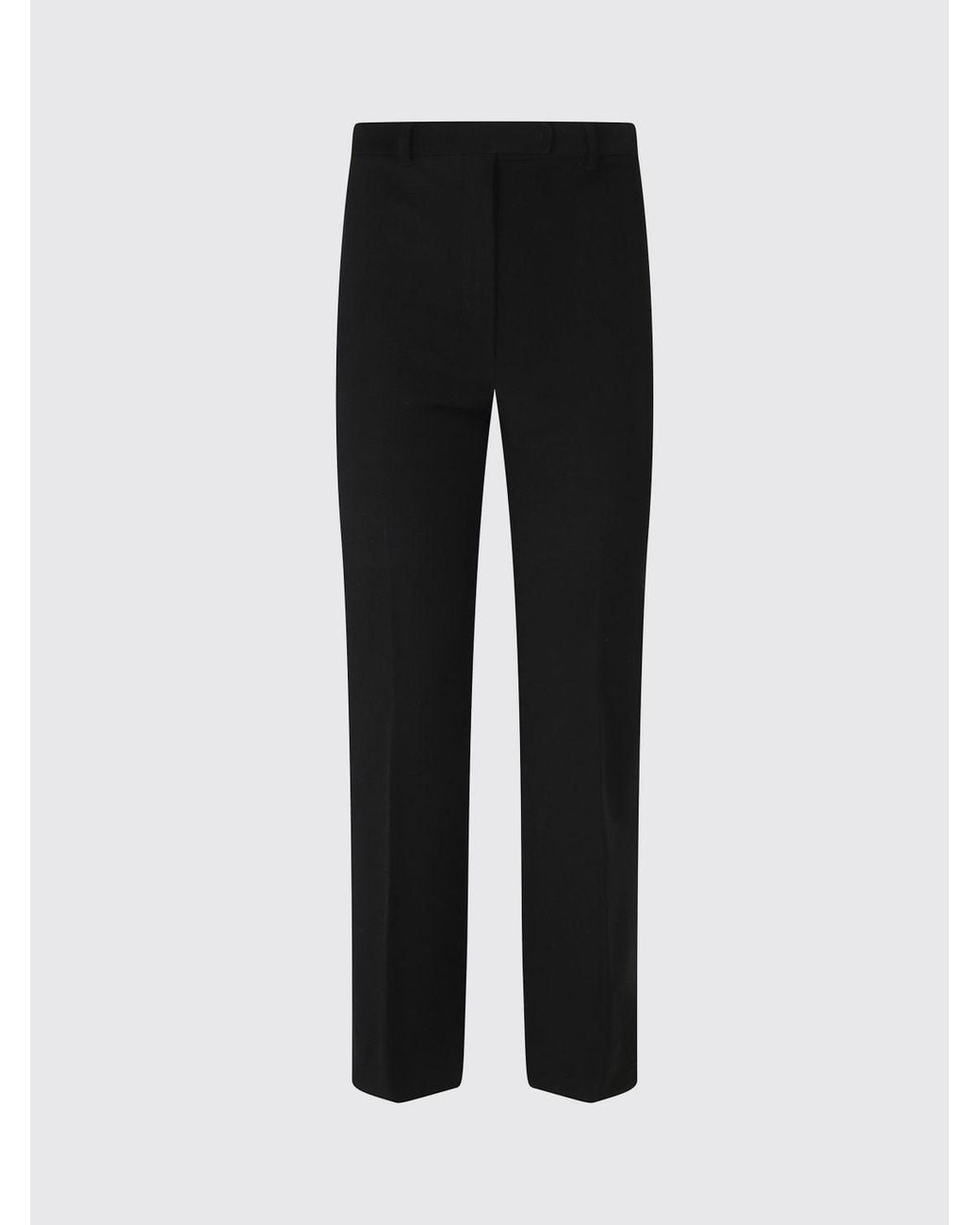 Max Mara Blue Skinny Fit Stretch Cotton-Blend Trousers With Mid-Rise Waist