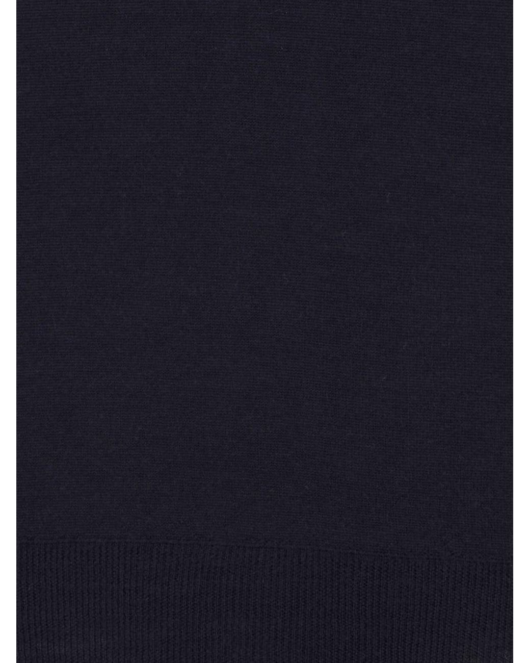 Fedeli Blue Long-Sleeved Turtleneck Jumper for men