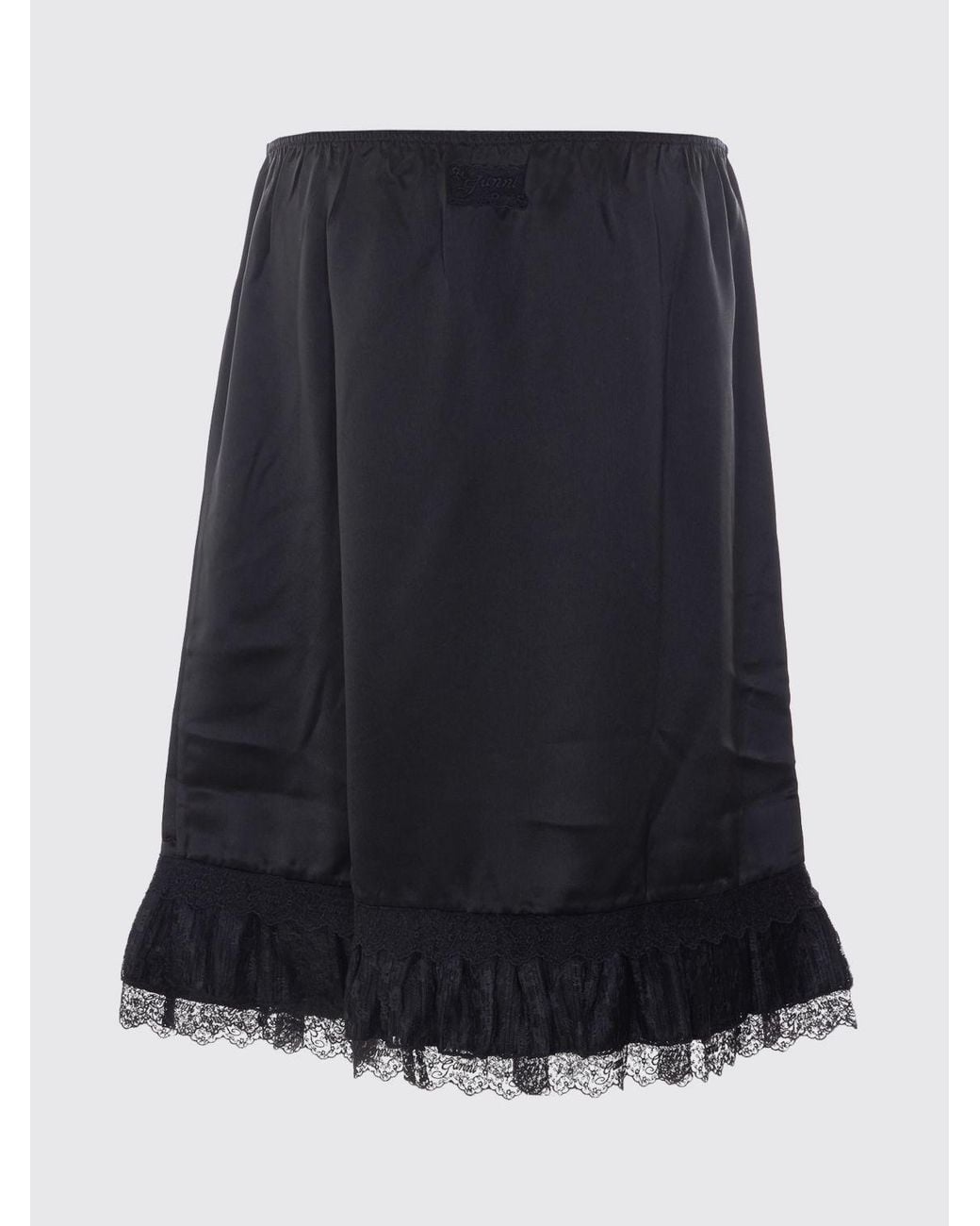 Ganni Black Midi Pencil Skirt
