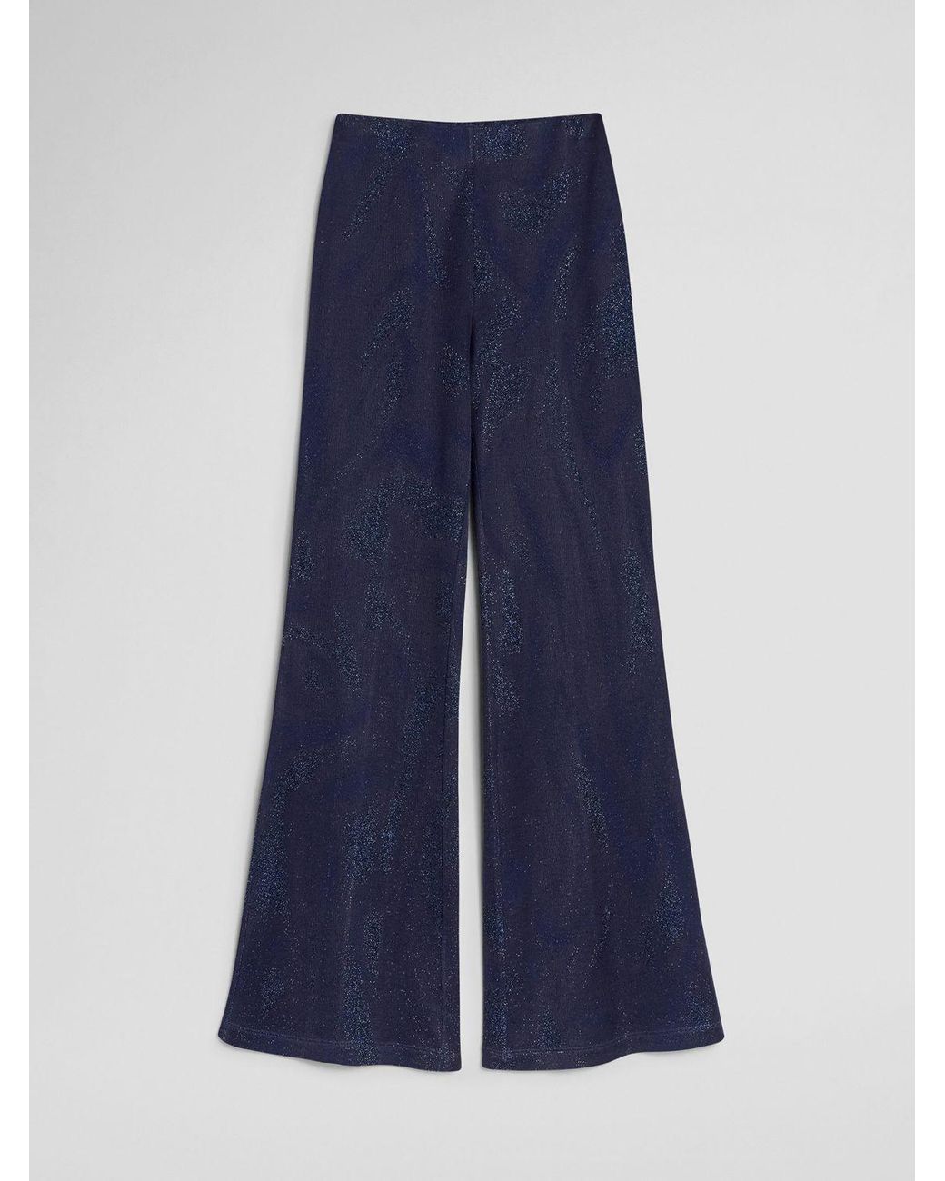 MACCAPANI Blue Easy Flared Trousers