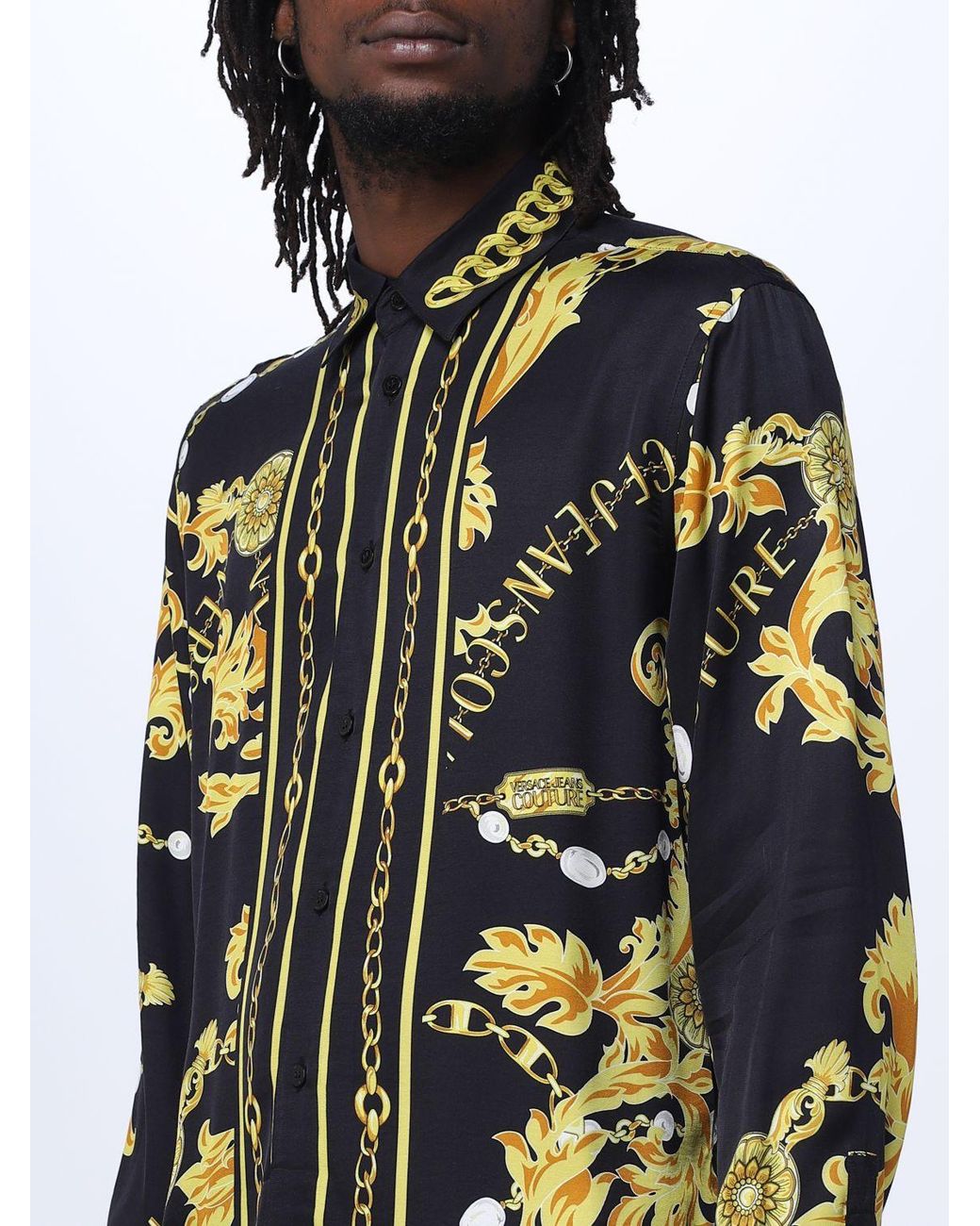 Versace Jeans Couture Black Chain Couture Shirt for men