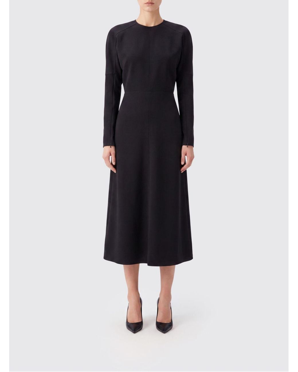 Victoria Beckham Blue Dolman Midi Dress